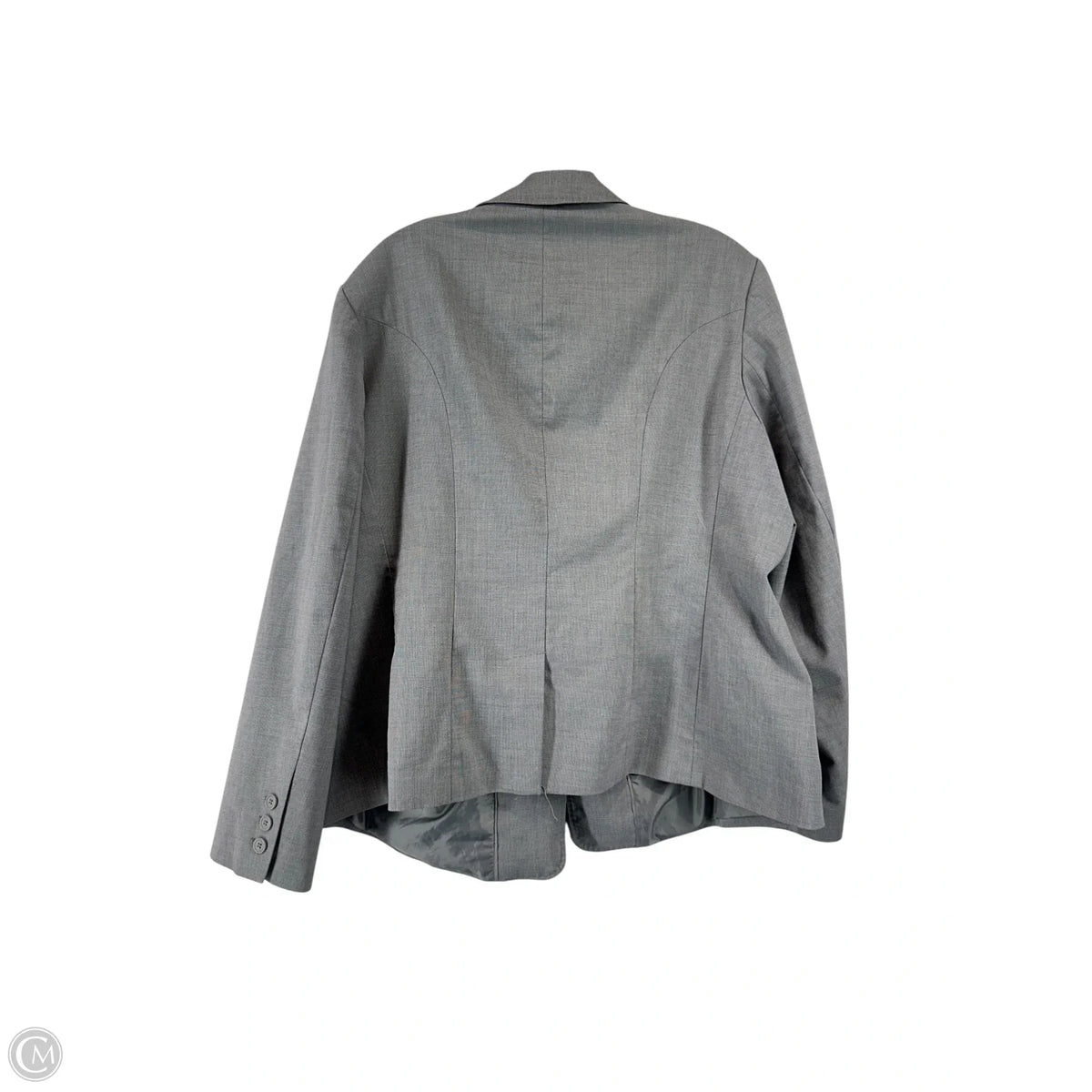 Blazer By Calvin Klein In Grey, Size: 18