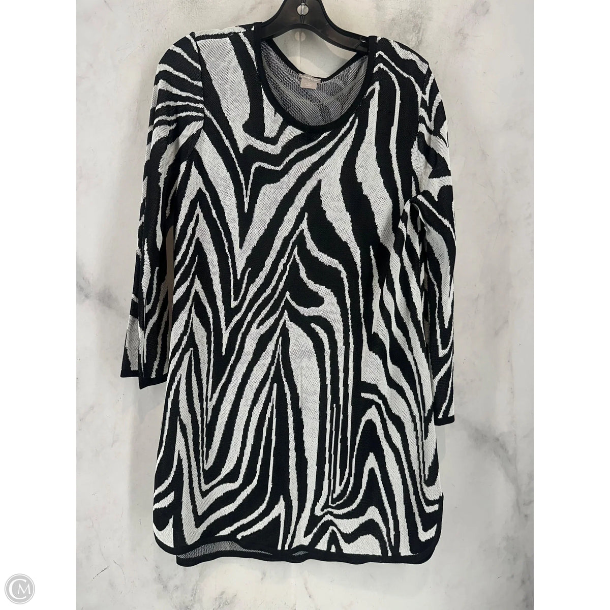 Sweater By Chicos In Animal Print, Size: 2