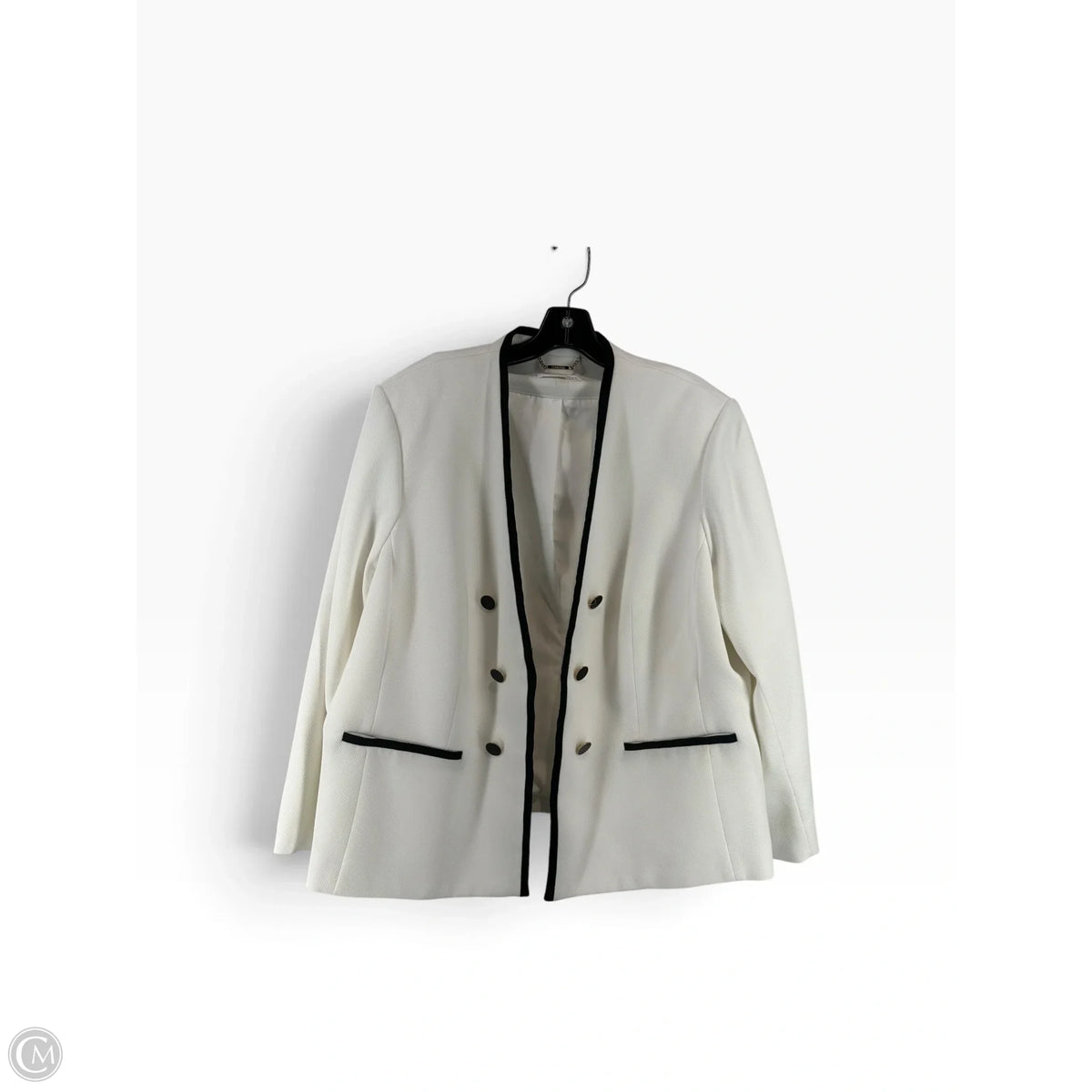 Blazer By Calvin Klein In White, Size: 20