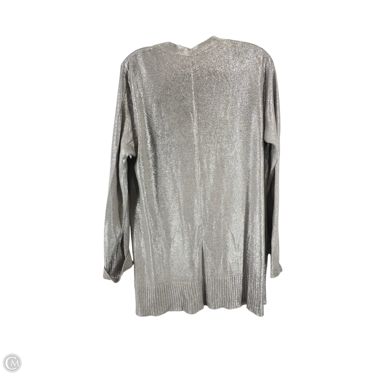 Cardigan By Chicos In Silver, Size: 2