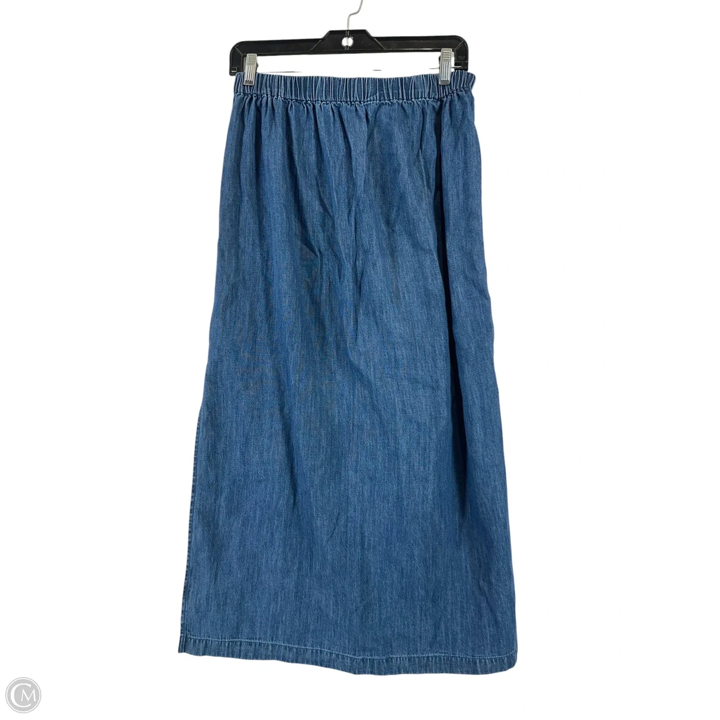 Skirt Midi By Gap In Blue Denim, Size: Xs