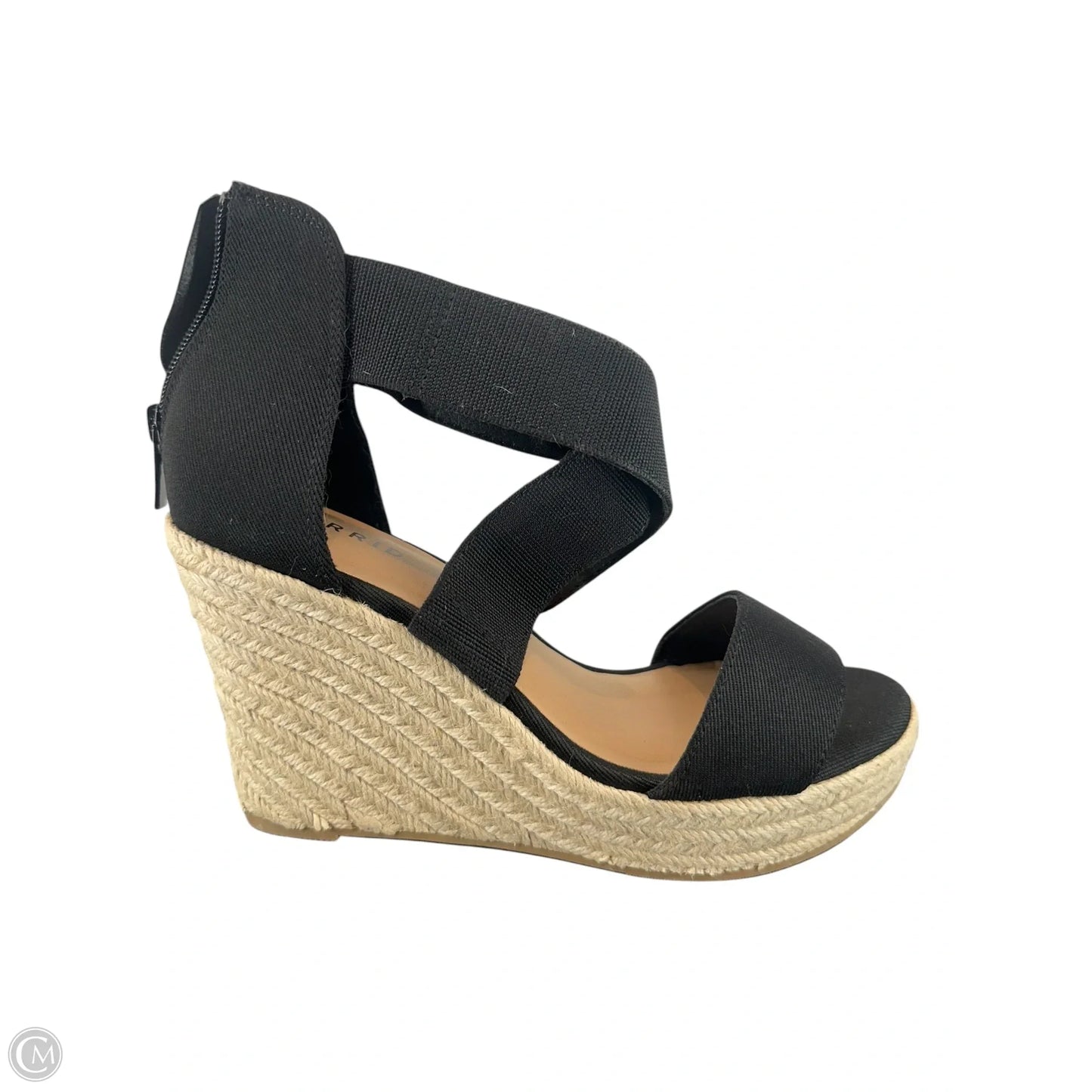 Shoes Heels Wedge By Torrid In Black, Size: 8.5