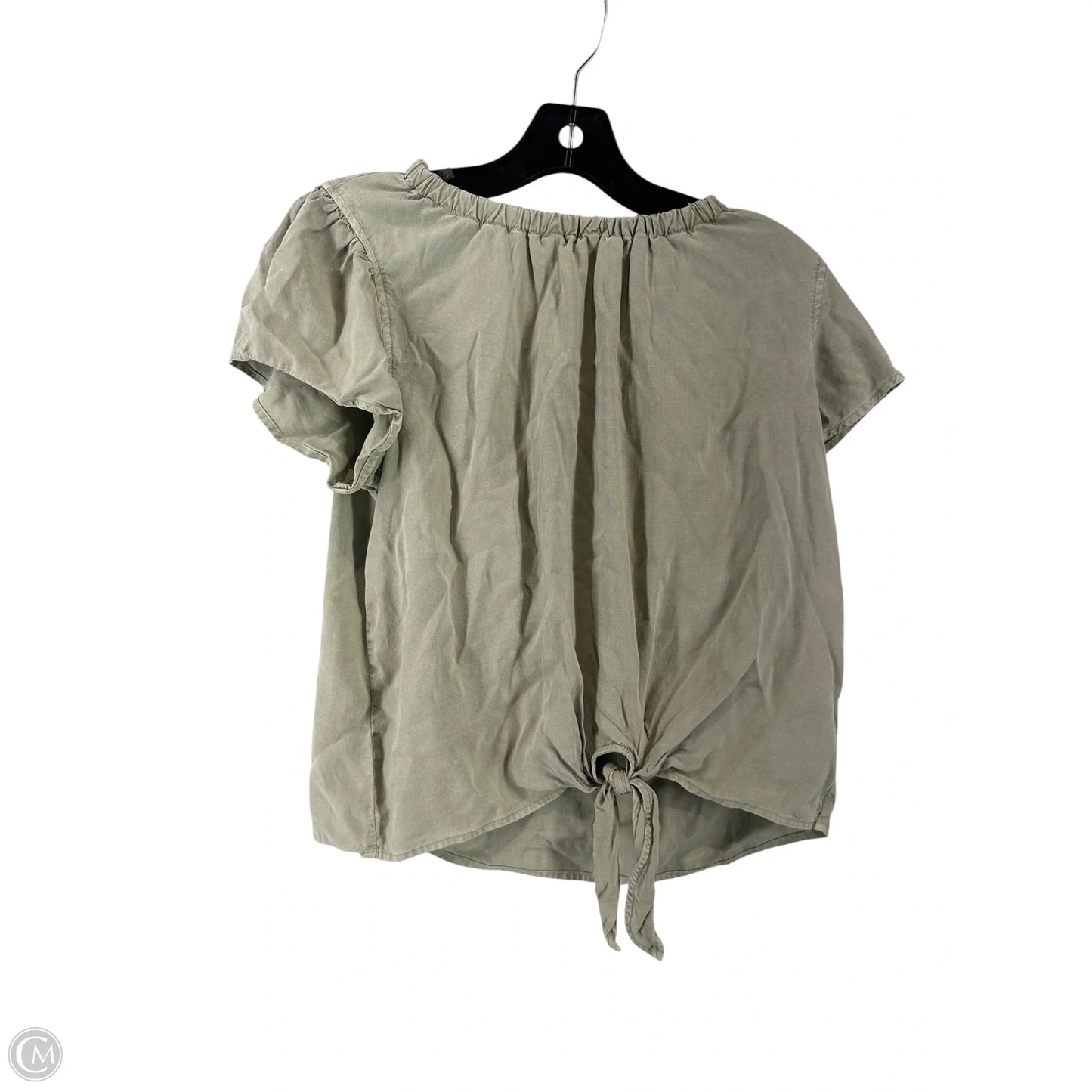 Top Short Sleeve By Cloth & Stone In Tan, Size: S