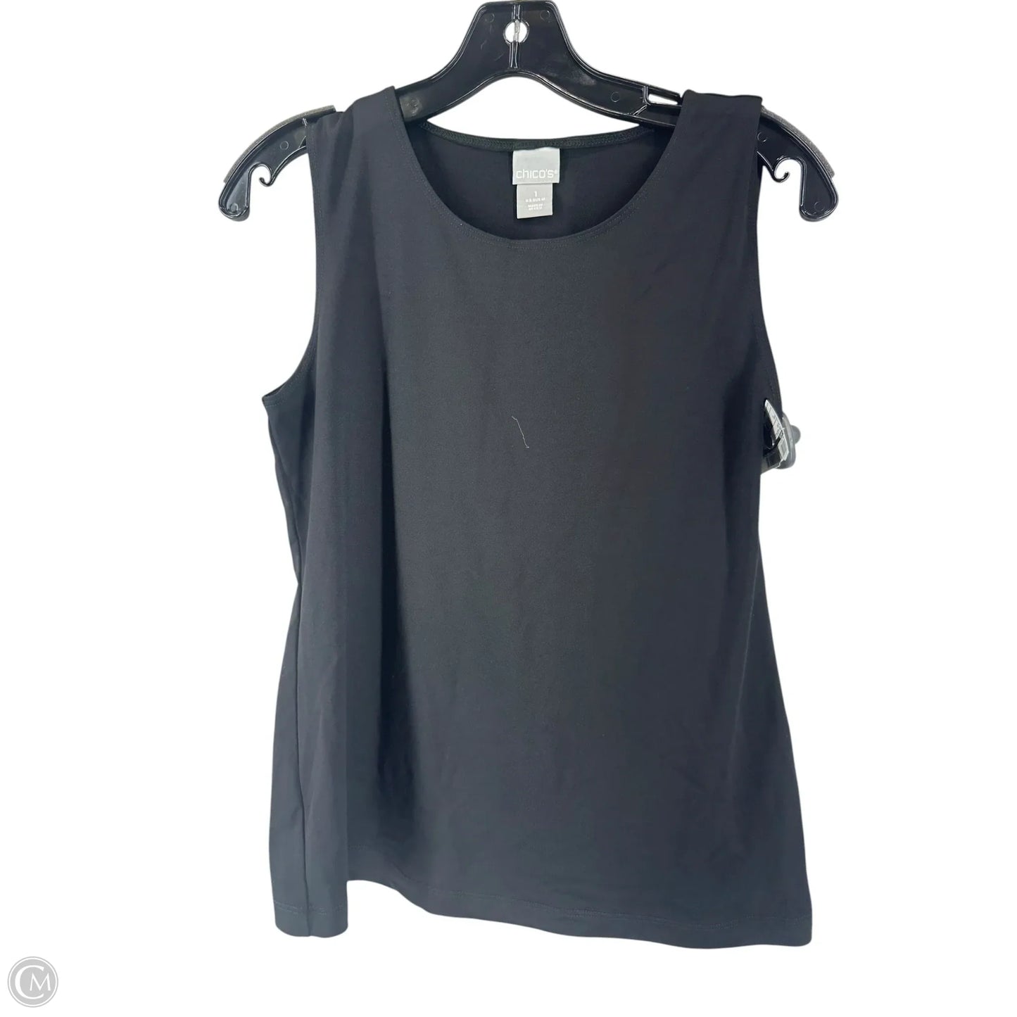 Top Sleeveless By Chicos In Black, Size: S