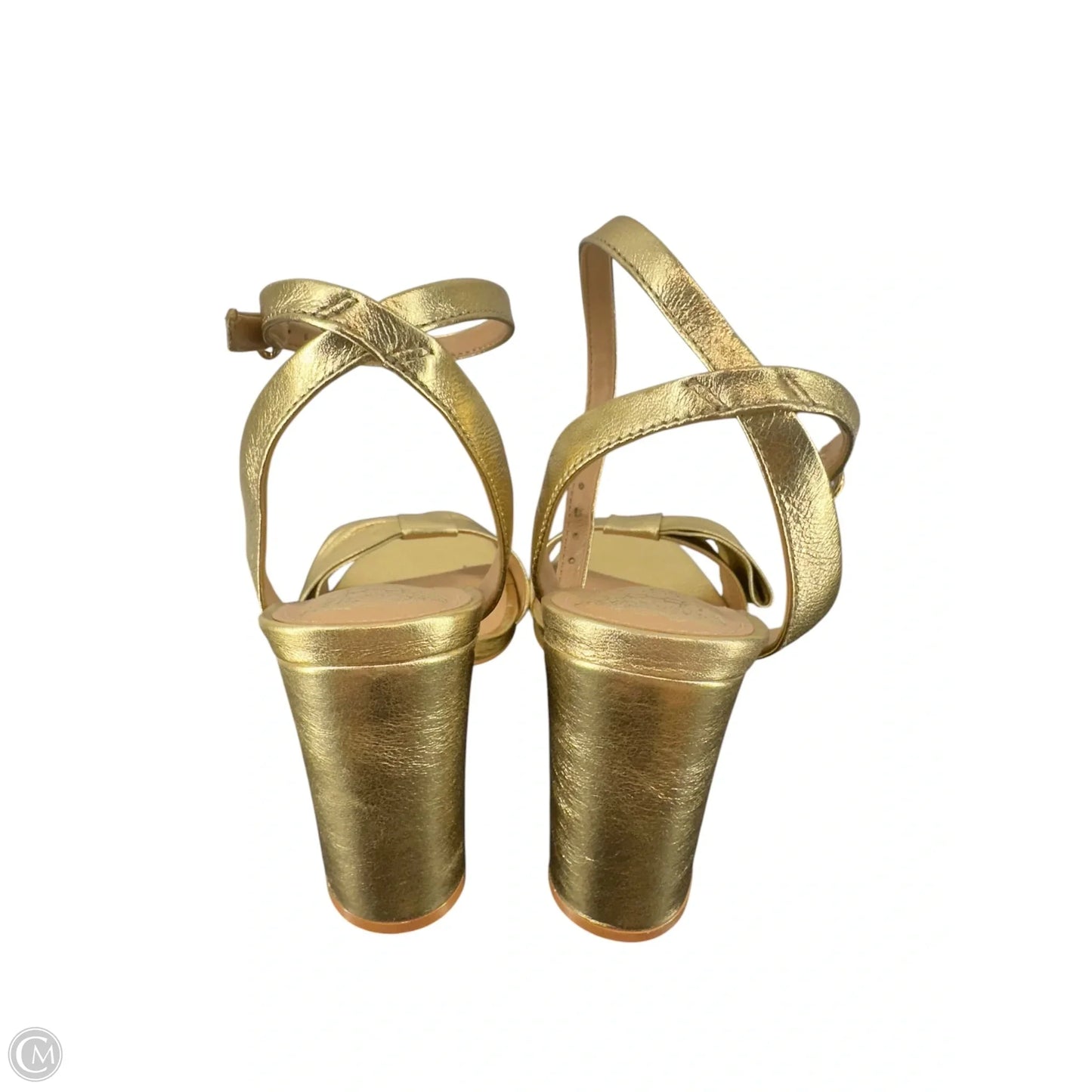 Shoes Heels Block By Vince Camuto In Gold, Size: 8