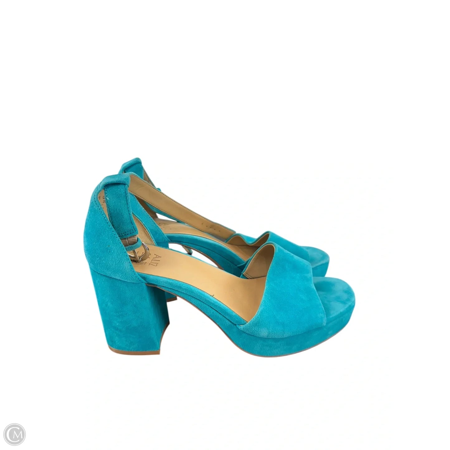 Shoes Heels Block By Naturalizer In Teal, Size: 10