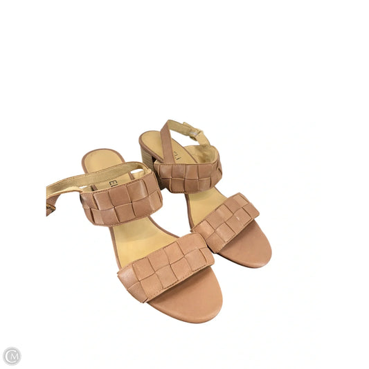Shoes Heels Block By Vaneli In Taupe, Size: 9.5