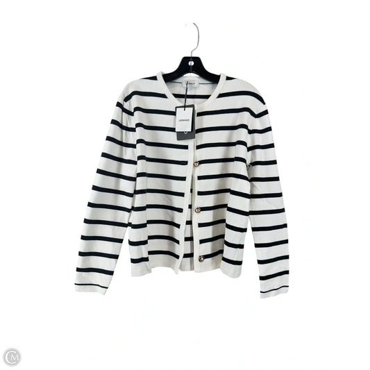 Cardigan By Clothes Mentor In Striped Pattern, Size: L
