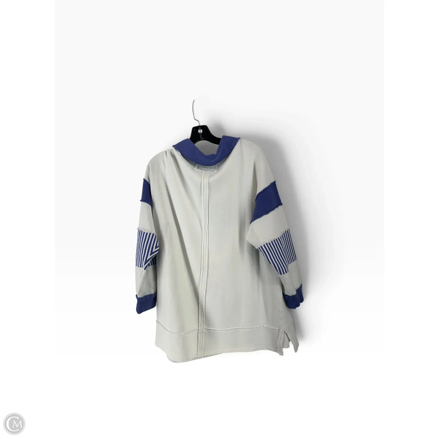 Top Long Sleeve By We The Free In Blue & White, Size: M