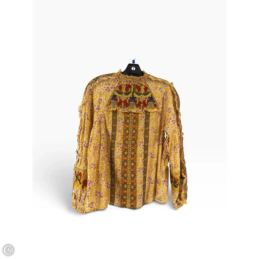 Top Long Sleeve By Maeve In Multi-colored, Size: 10