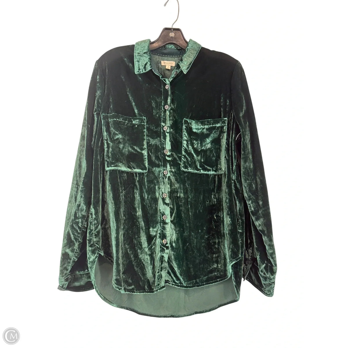 Top Long Sleeve By Pilcro In Green, Size: M