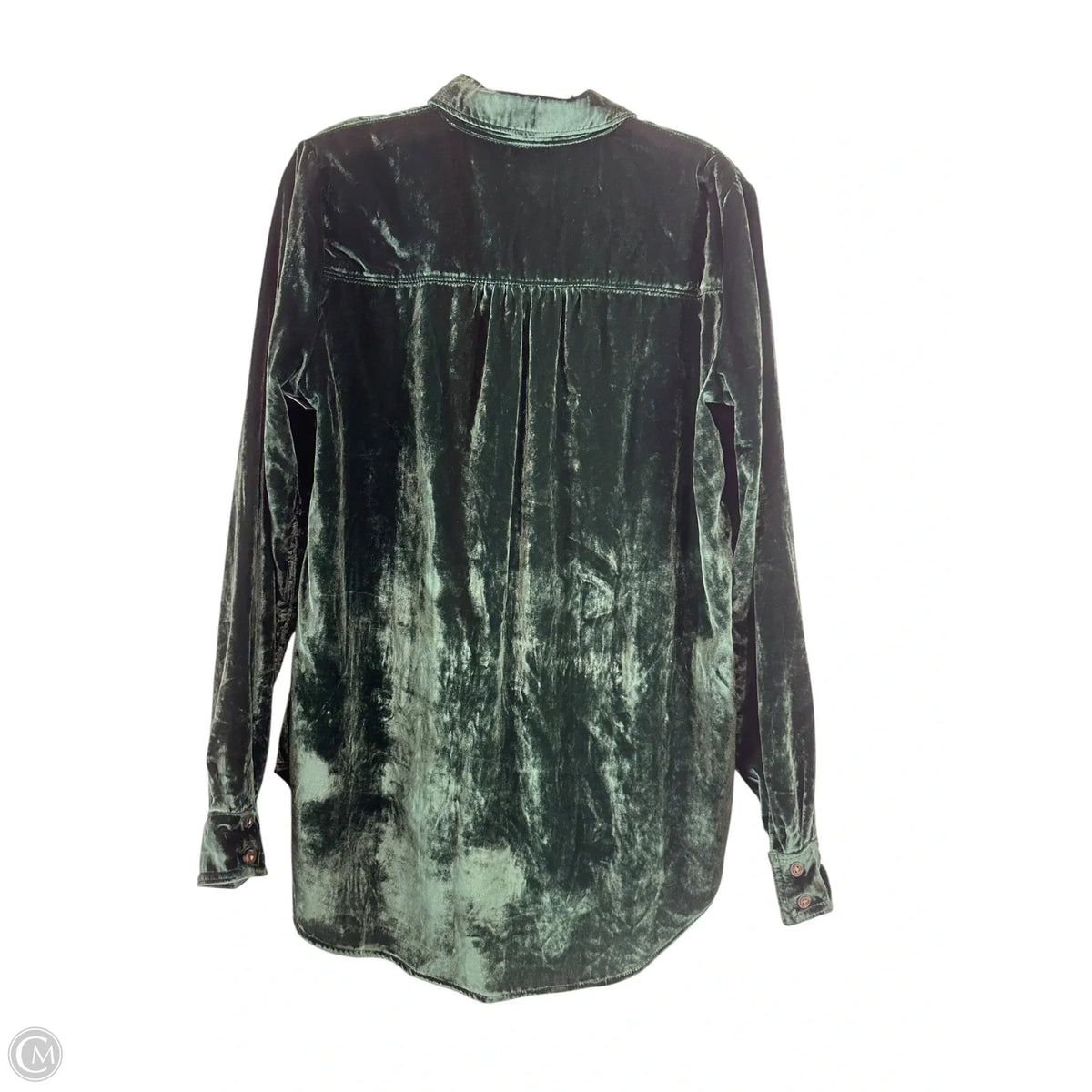 Top Long Sleeve By Pilcro In Green, Size: M