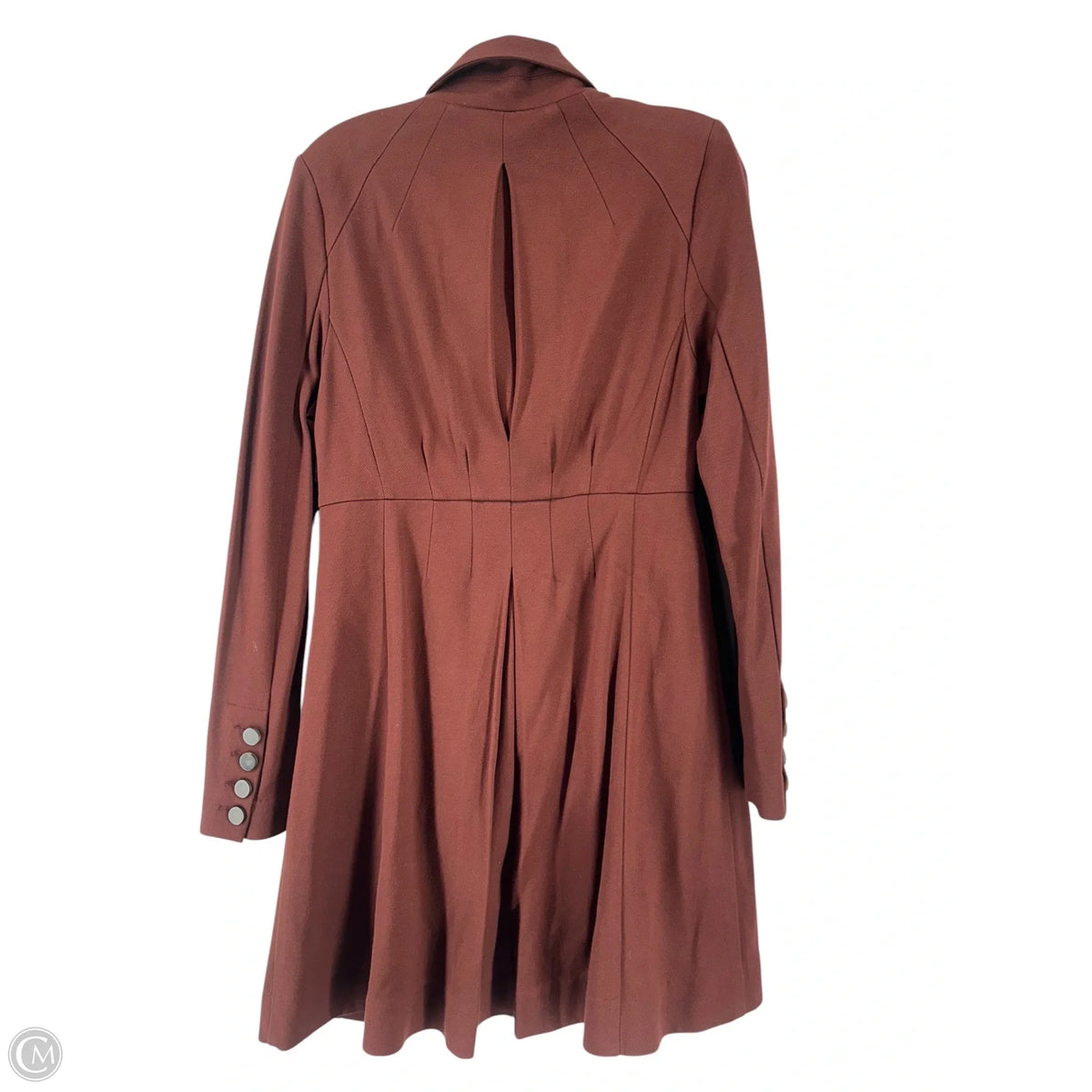 Coat Peacoat By Cabi In Maroon, Size: M