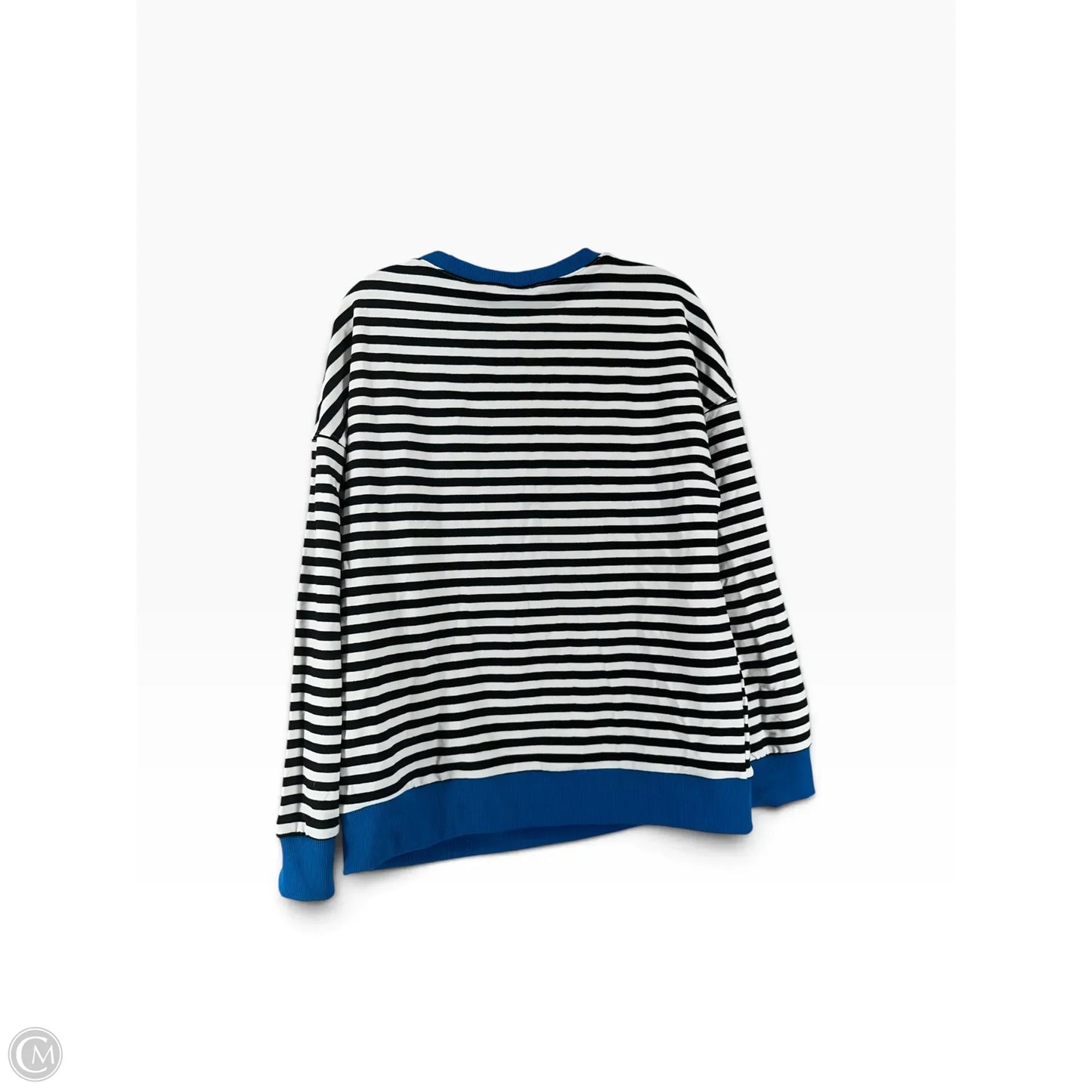 Top Long Sleeve By Clothes Mentor In Striped Pattern, Size: M