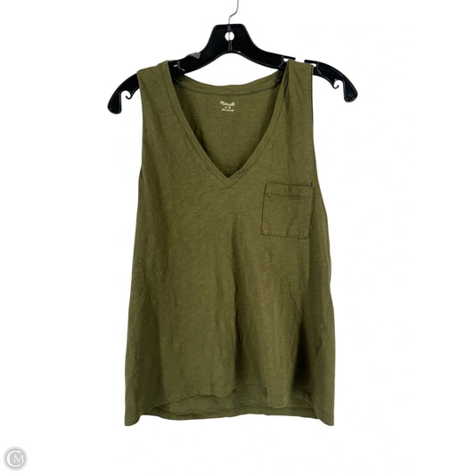 Tank Top By Madewell In Green, Size: M