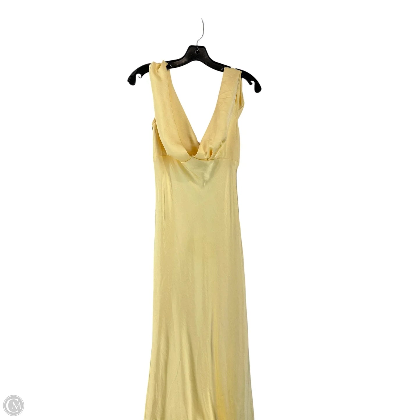 Dress Party Long By Clothes Mentor In Yellow, Size: M