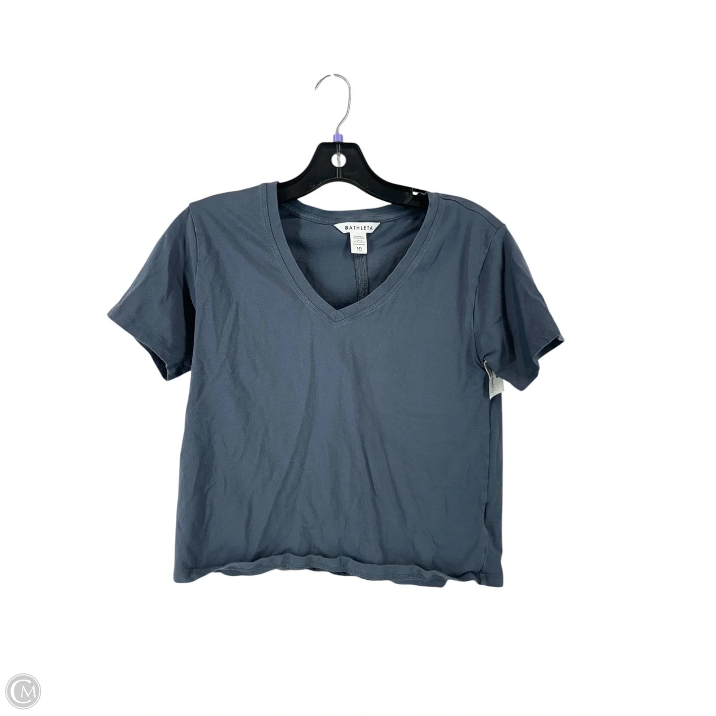 Athletic Top Short Sleeve By Athleta In Blue, Size: Xxs