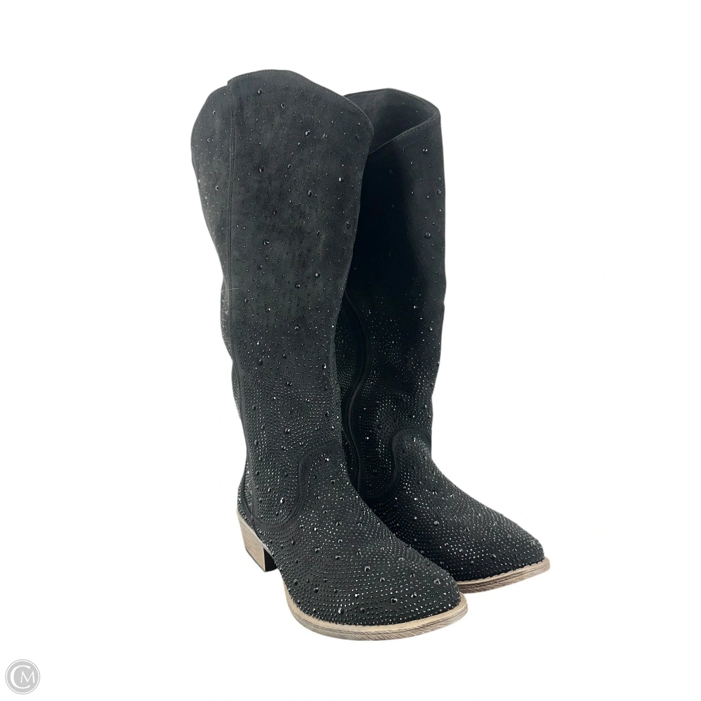 Boots Mid-calf Heels By Vintage Havana In Black, Size: 9