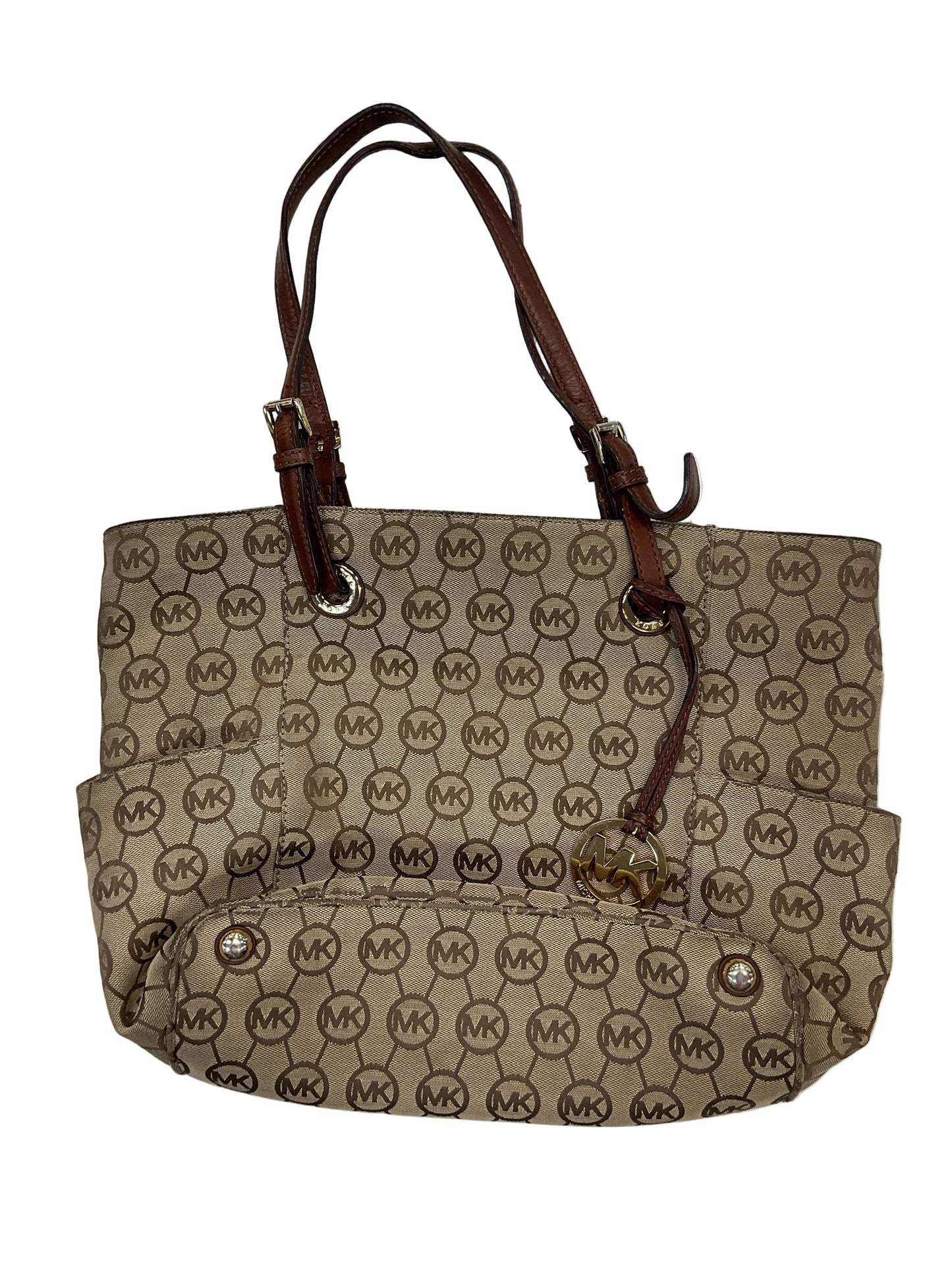 Handbag Designer By Michael Kors In Brown, Size:Medium