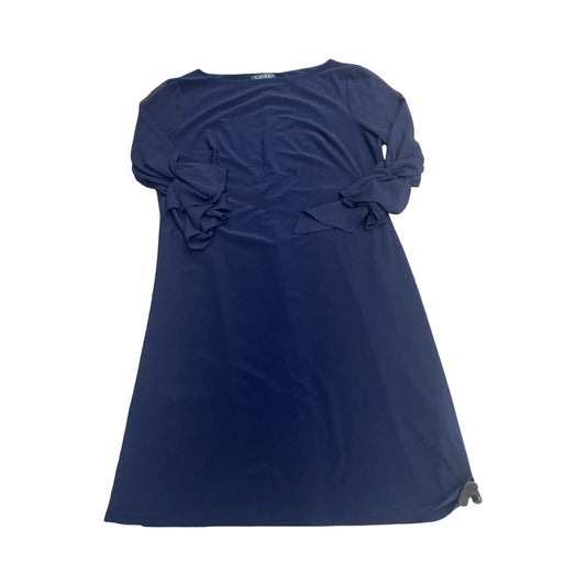 Dress Party Midi By Ralph Lauren In Navy, Size:12