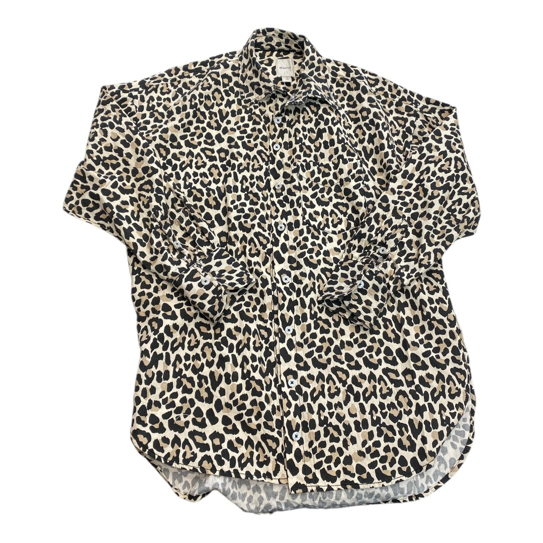 Top Ls By Maeve In Animal Print, Size:Xs