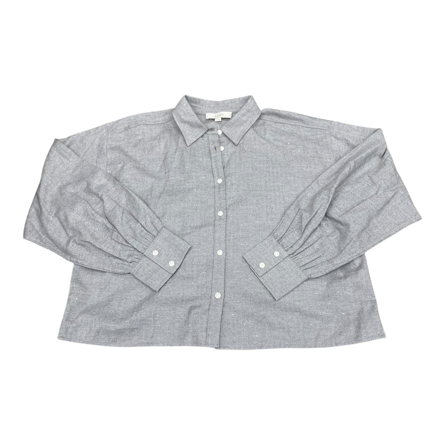 Top Ls By Loft In Grey, Size:L