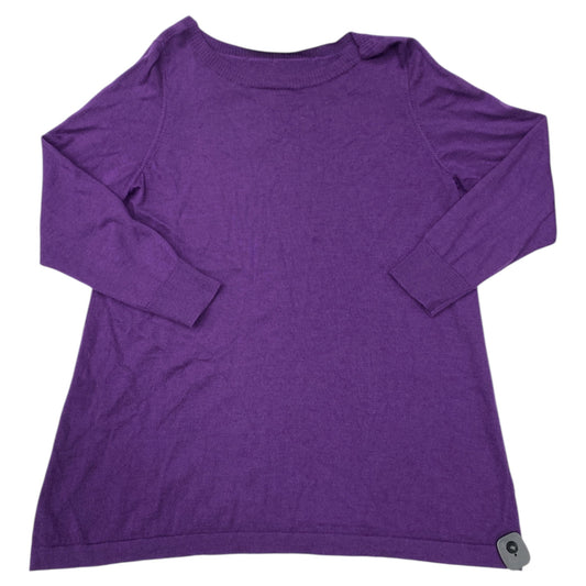 Sweater Designer By Eileen Fisher In Purple, Size:1X