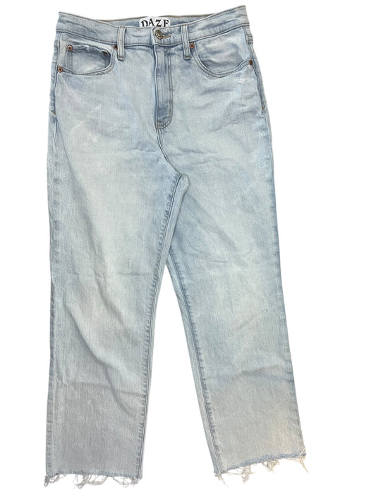 Jeans Straight By Daze In Blue Denim, Size:8