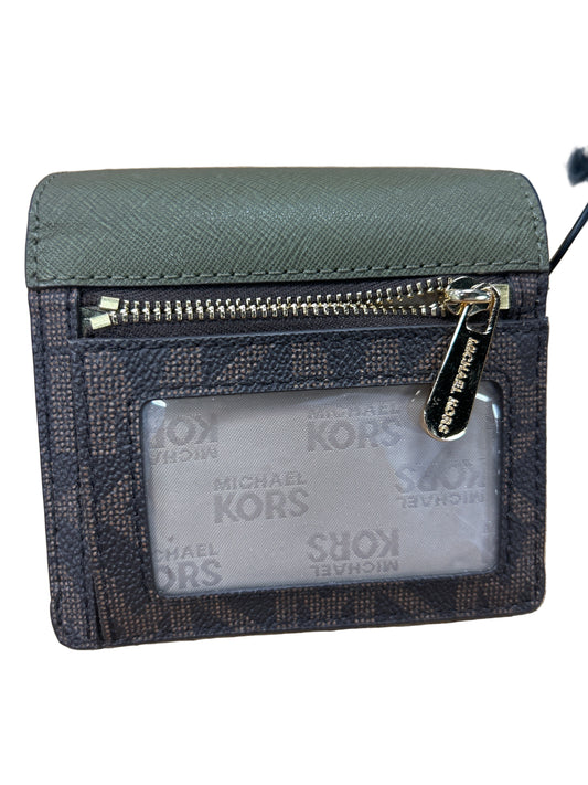 Wallet Designer By Michael Kors In Green, Size:Small