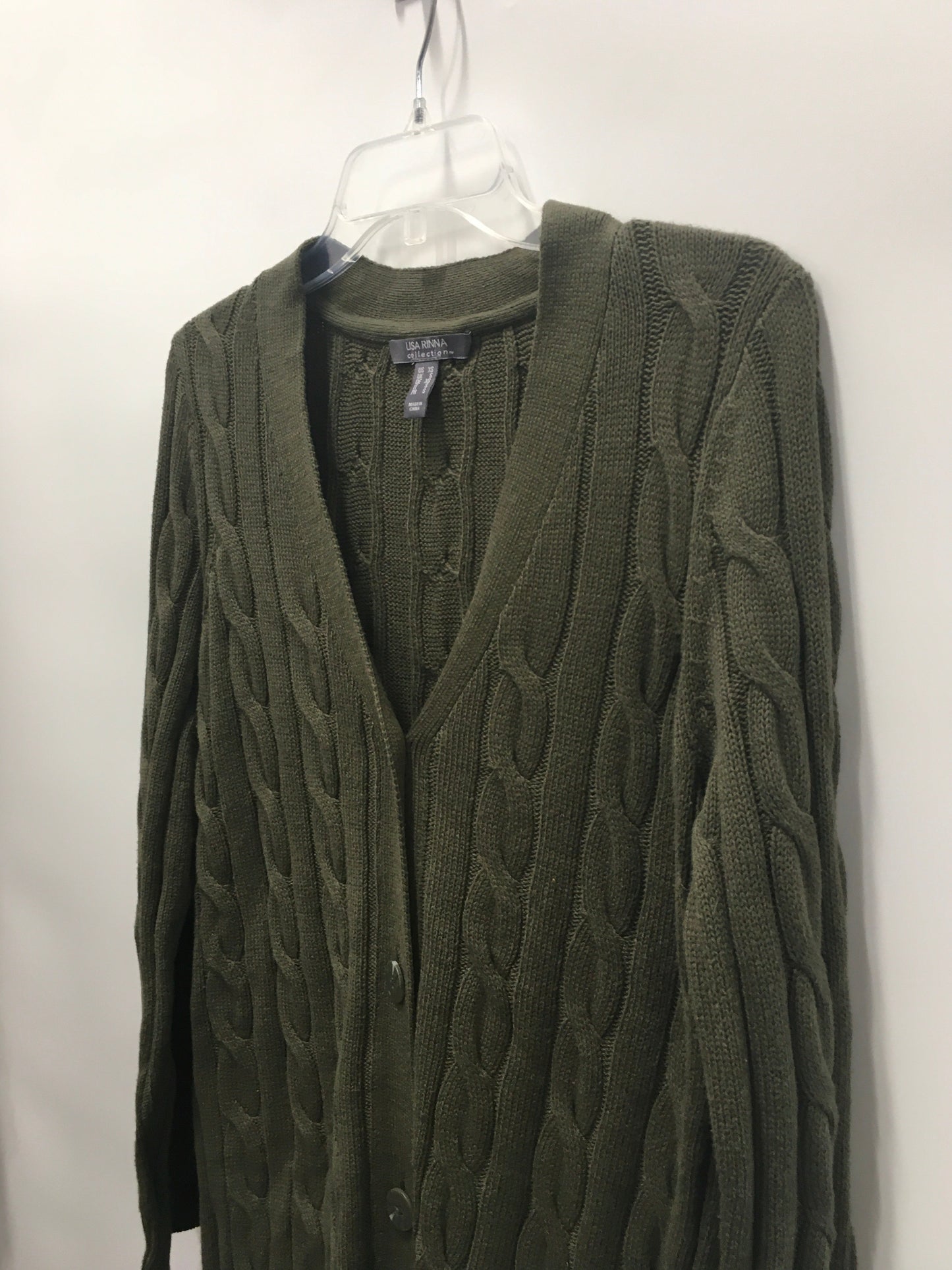 Green Sweater Cardigan Lisa Rinna, Size Xs