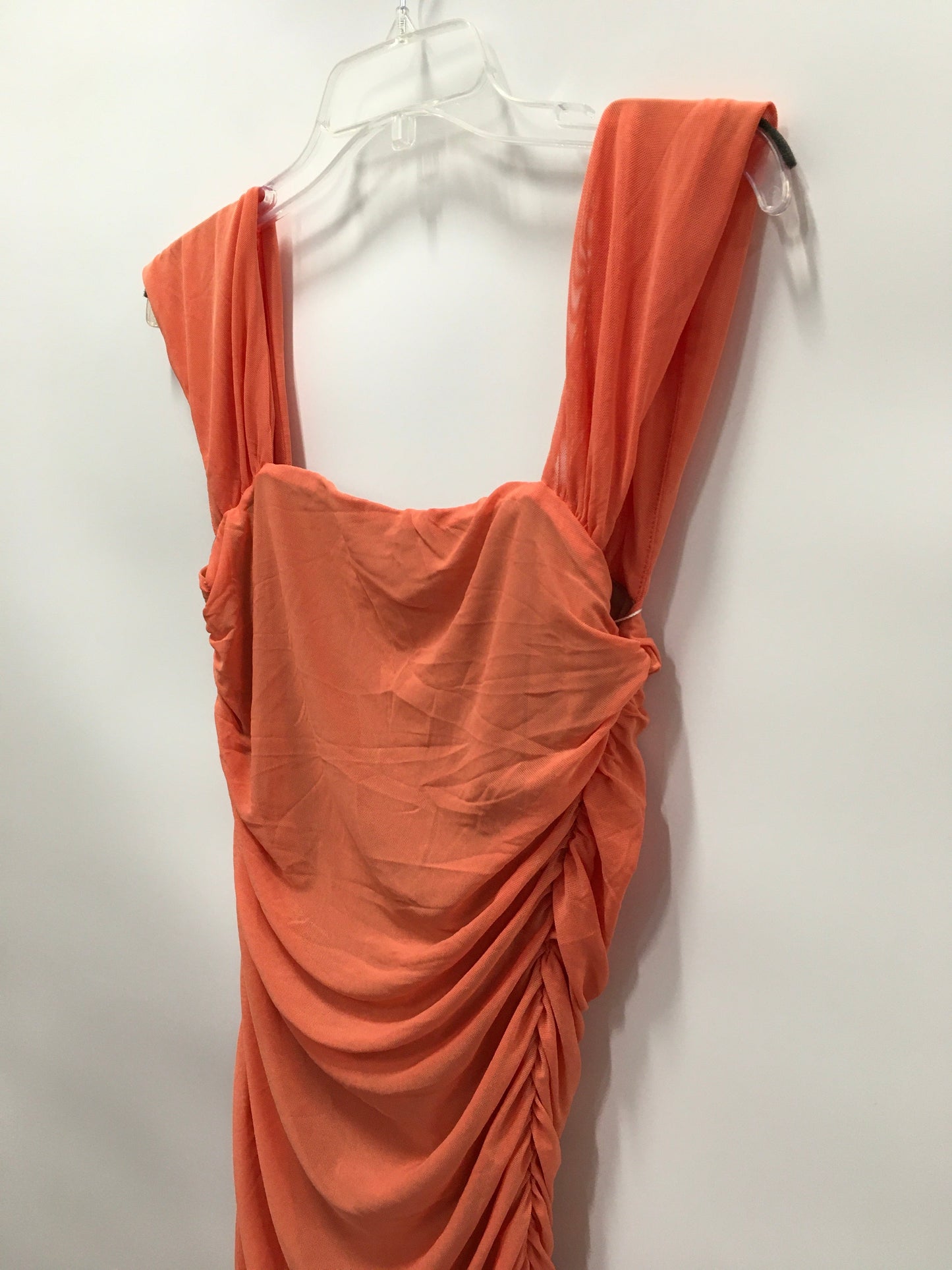 Orange Dress Casual Short Clothes Mentor, Size M