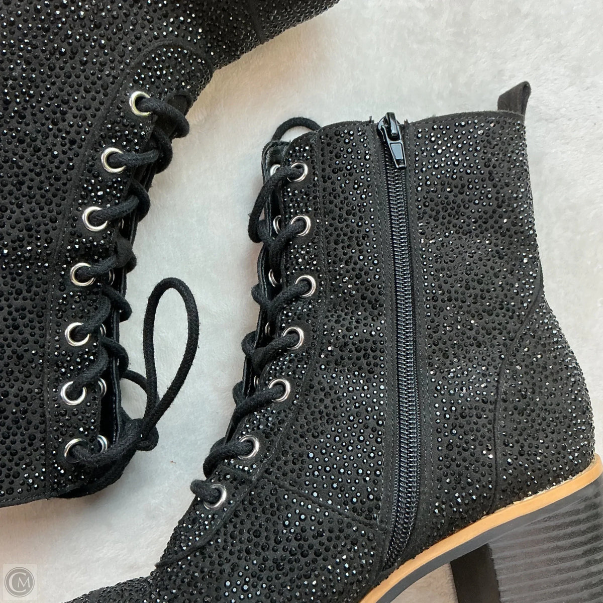 Boots Ankle Heels By Inc In Black, Size: 8.5