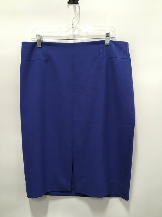 Blue Skirt Midi White House Black Market, Size 14