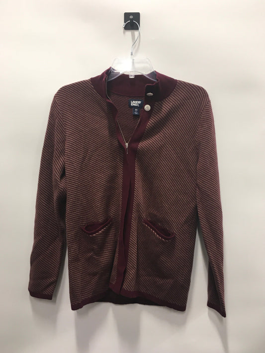 Maroon Cardigan Lands End, Size Xs
