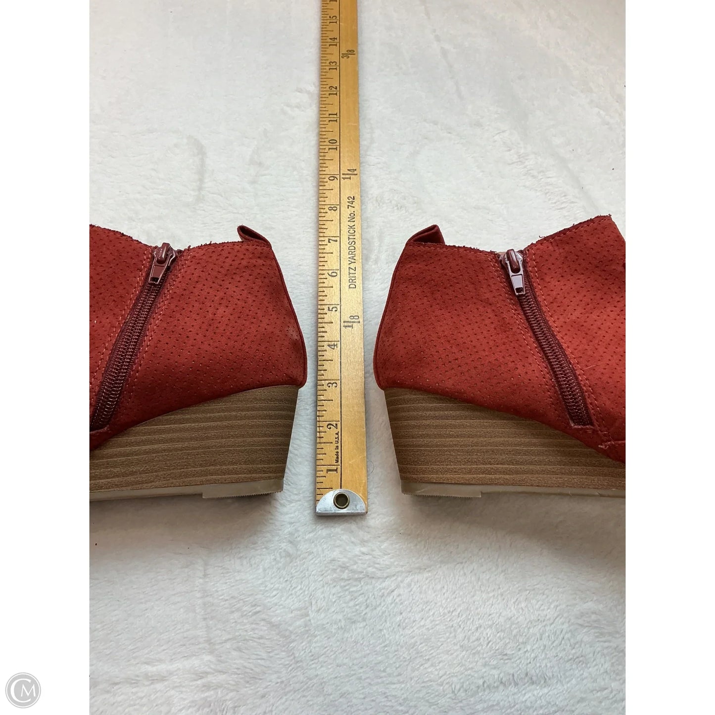Boots Ankle Heels By Dolce Vita In Red, Size: 8.5