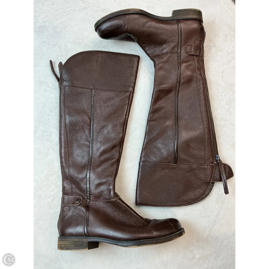 Boots Mid-calf Heels By Franco Sarto In Brown, Size: 8.5