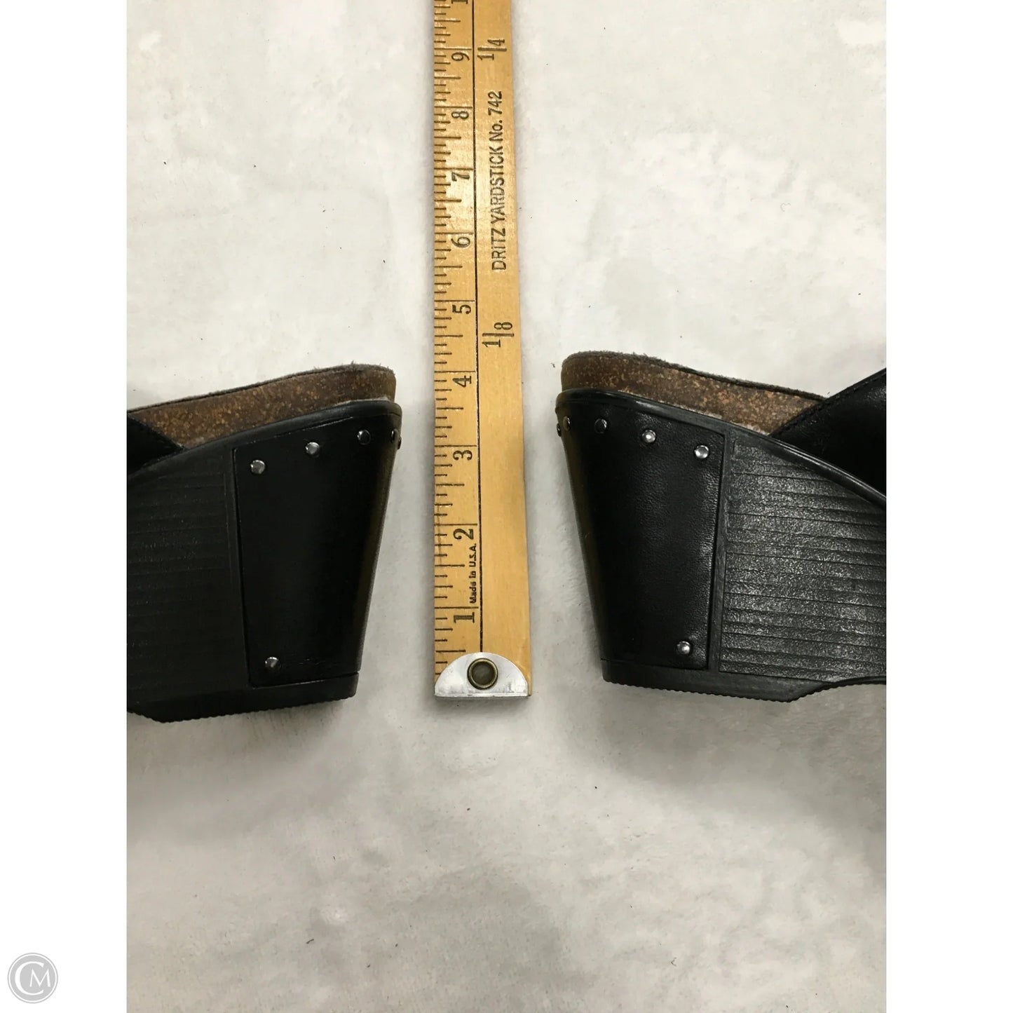 Sandals Heels Wedge By Dansko In Black, Size: 6