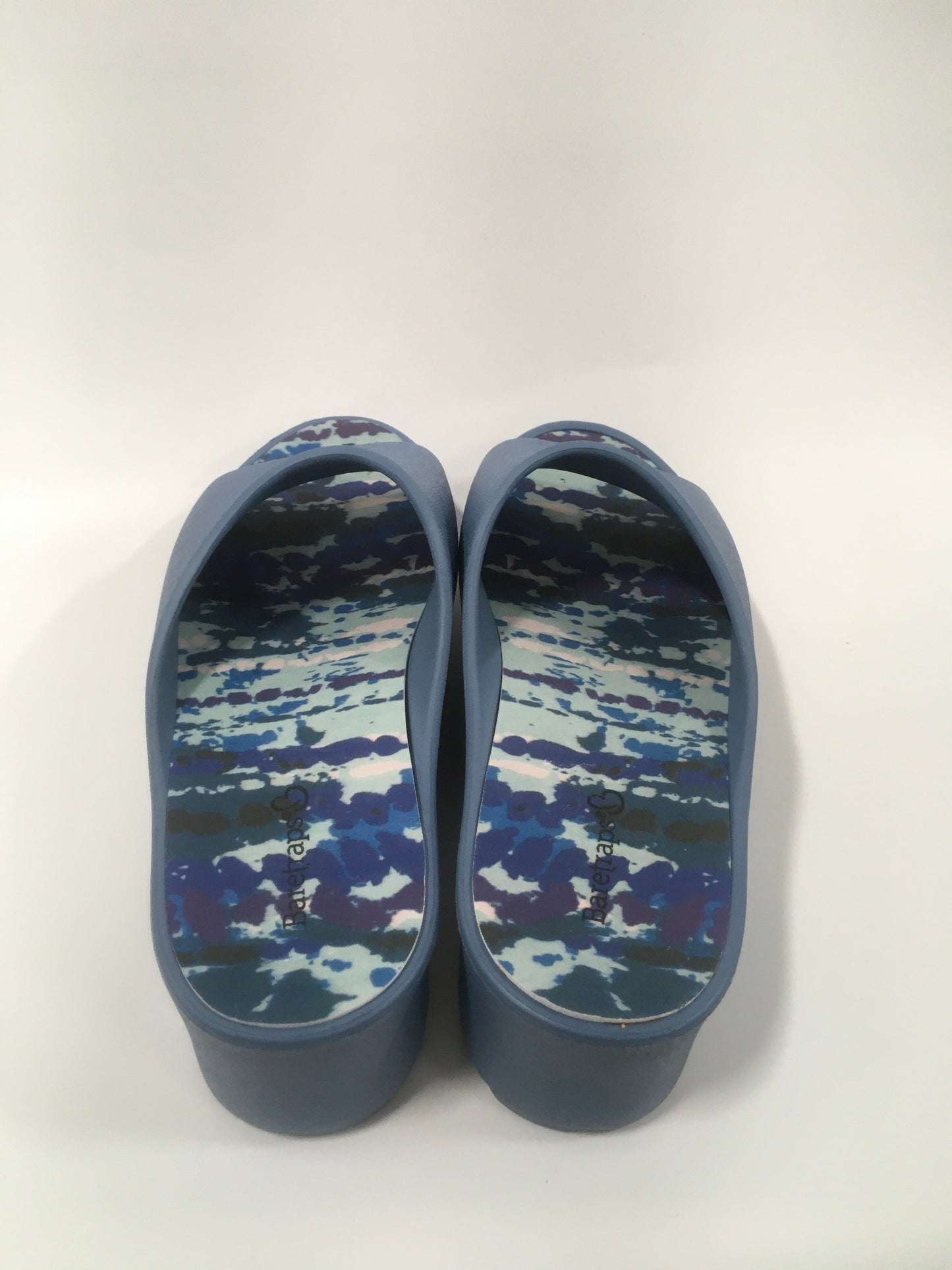 Blue Sandals Flats Bare Traps, Size 8