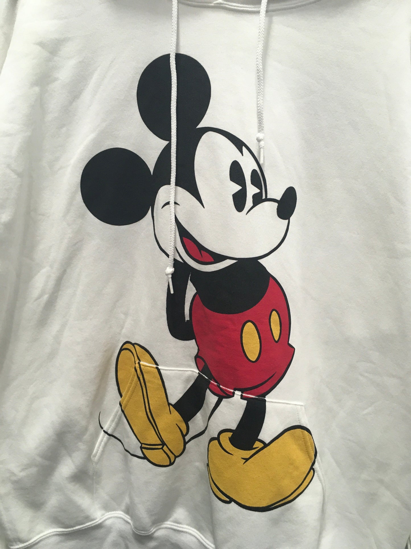 White Athletic Sweatshirt Hoodie Disney, Size Xl