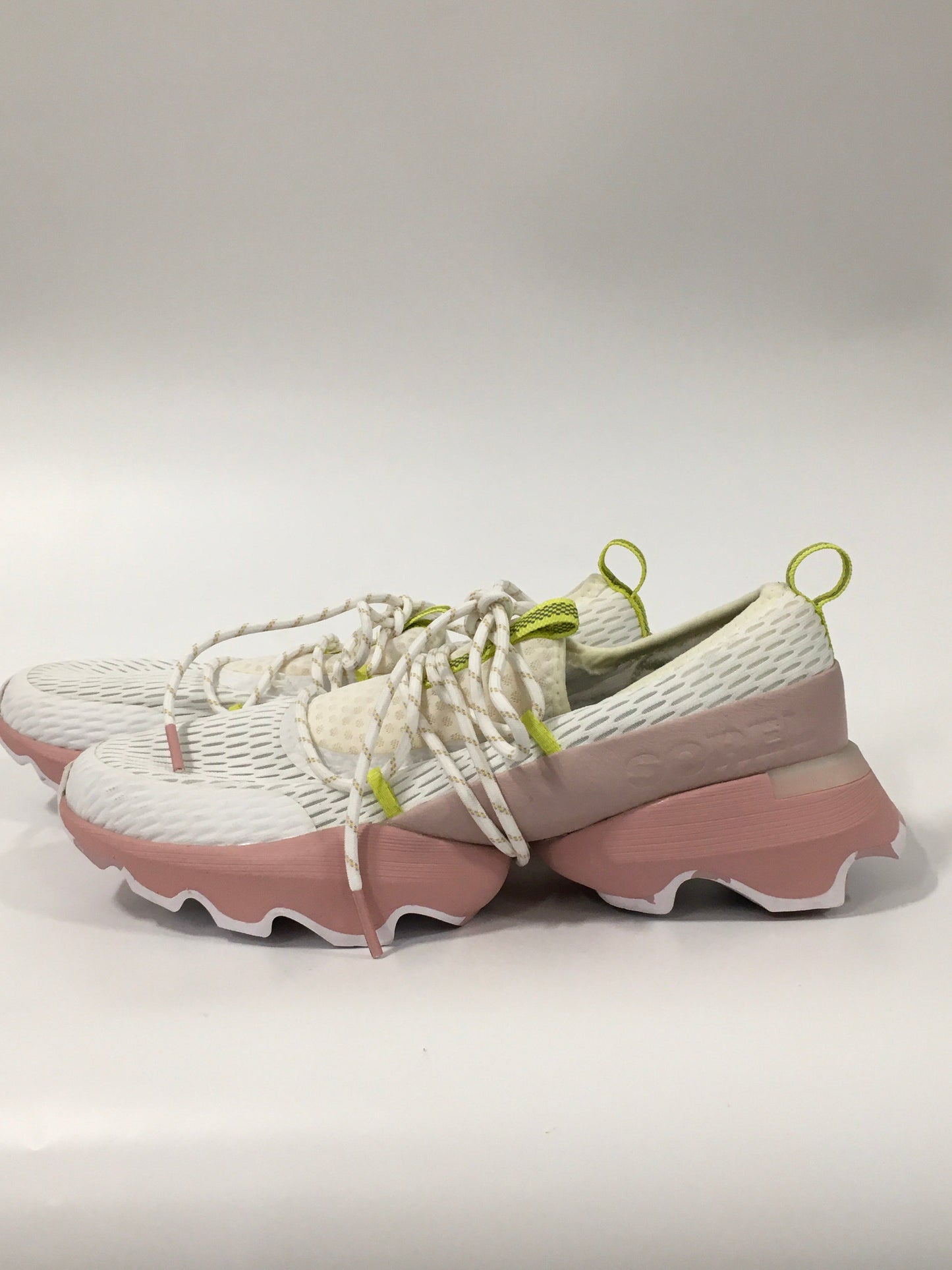 Pink & Tan Shoes Athletic Sorel, Size 8