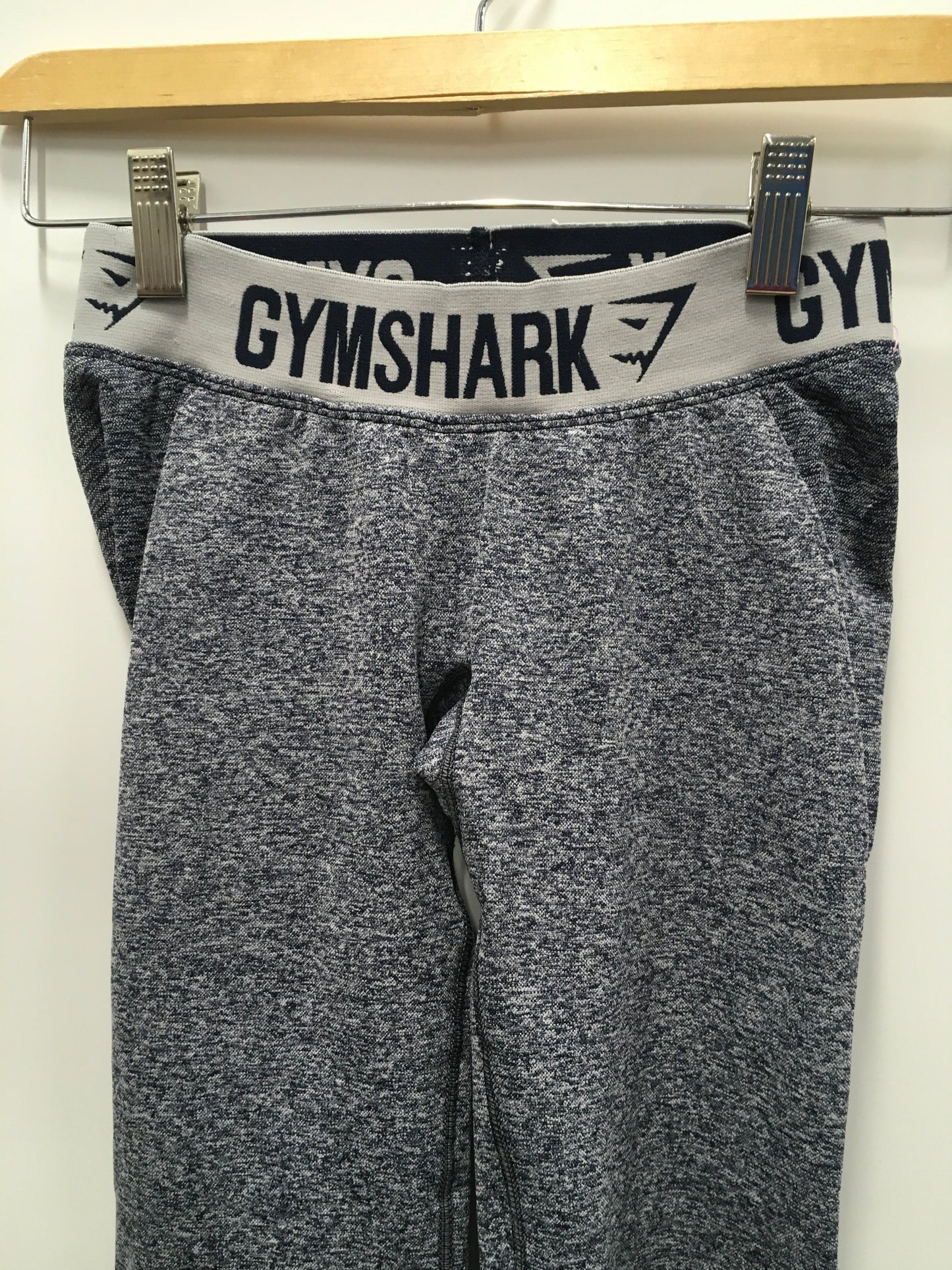 Navy Athletic Leggings Gym Shark, Size Xs