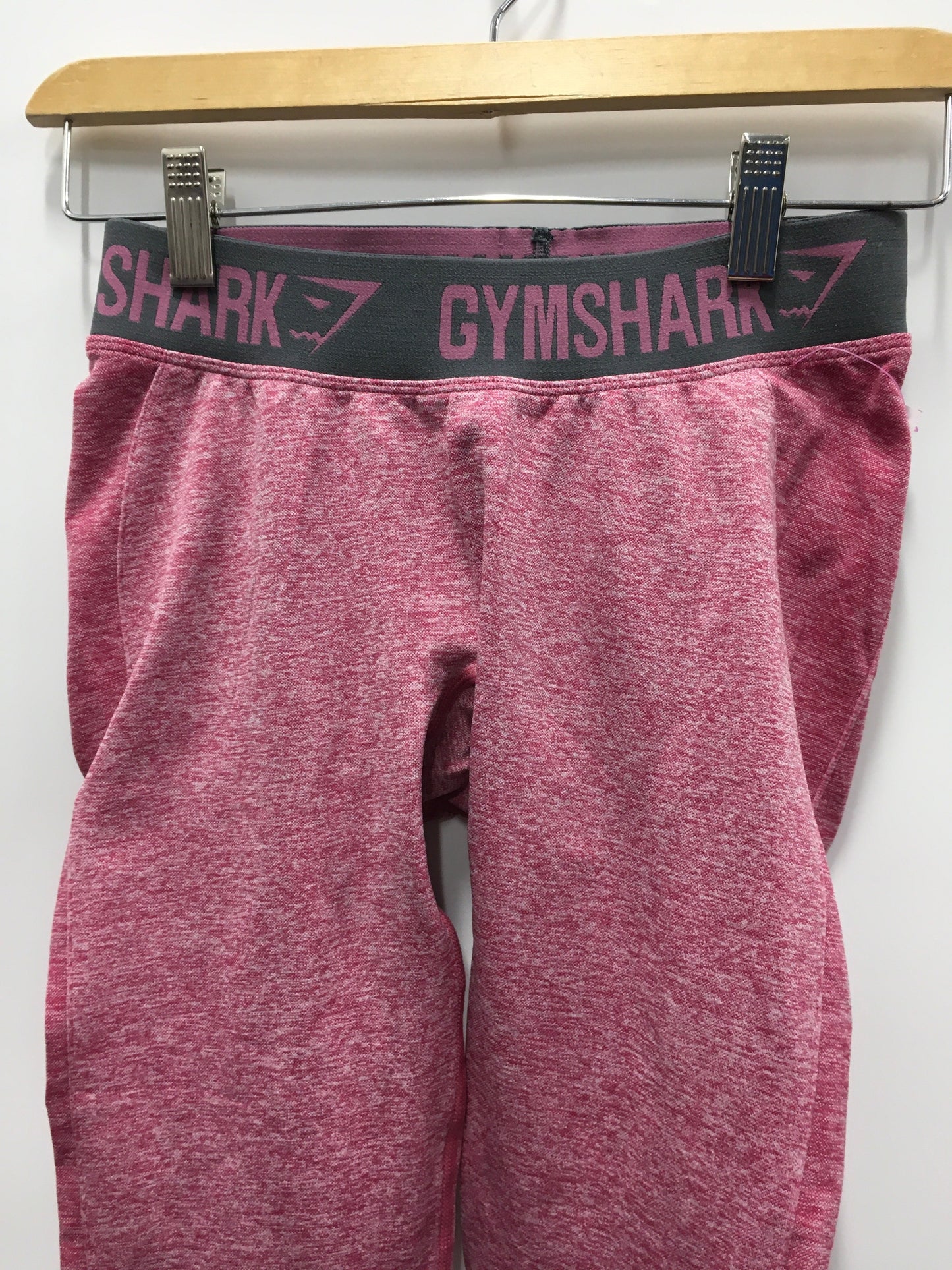 Pink Athletic Leggings Gym Shark, Size S