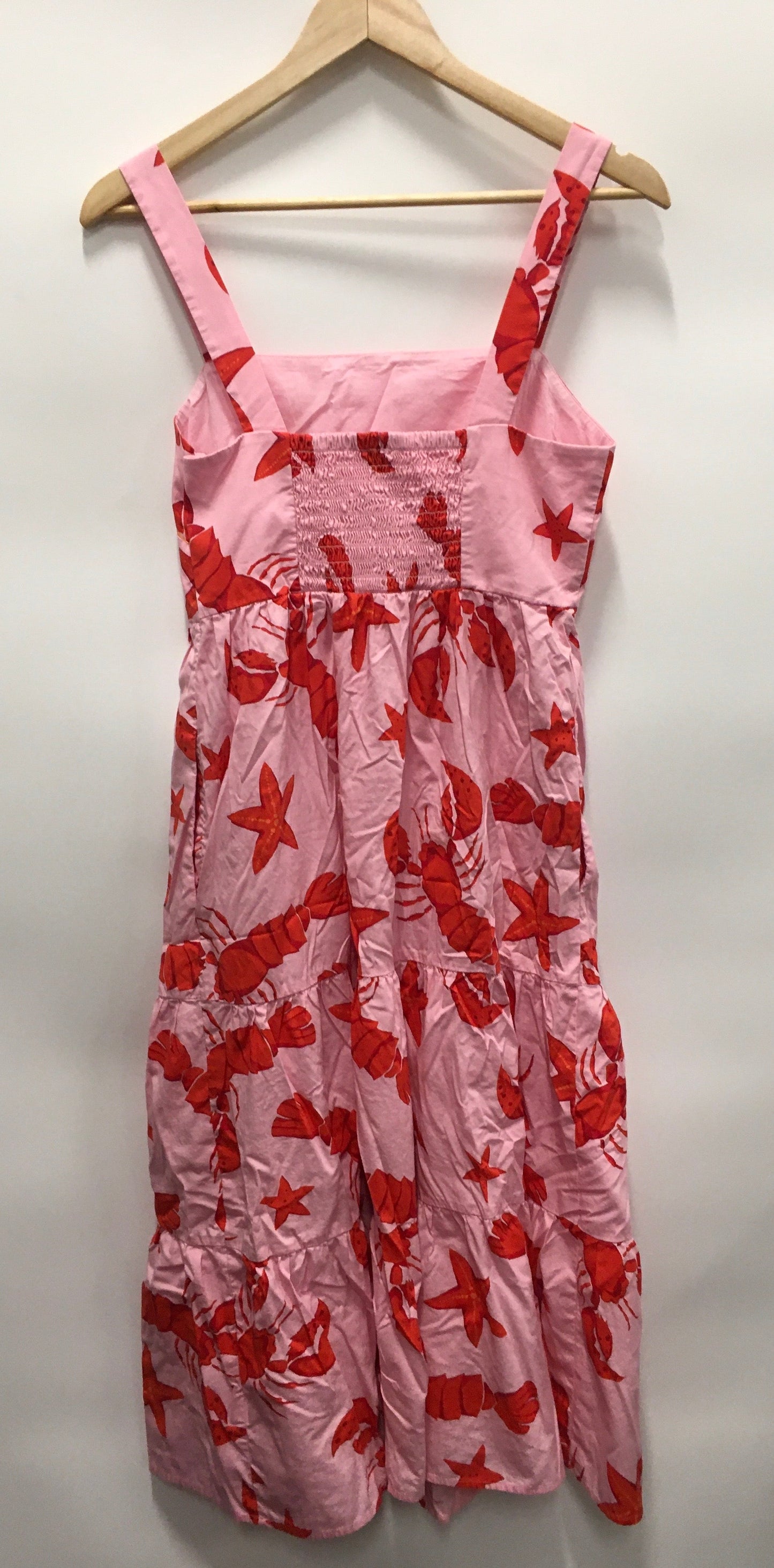 Pink & Red Dress Casual Maxi J. Crew, Size 4