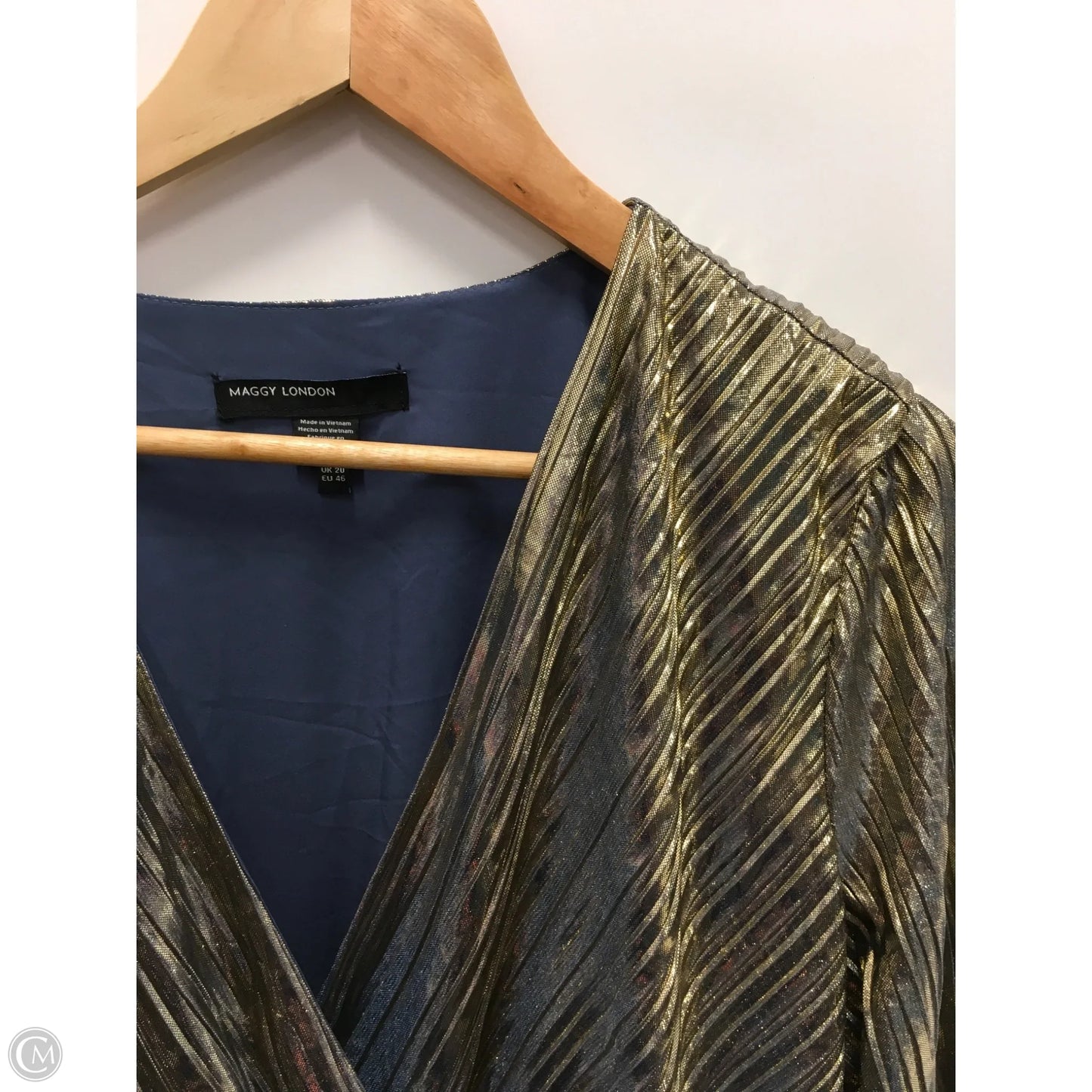 Dress Party Short By Maggy London In Gold, Size: 16