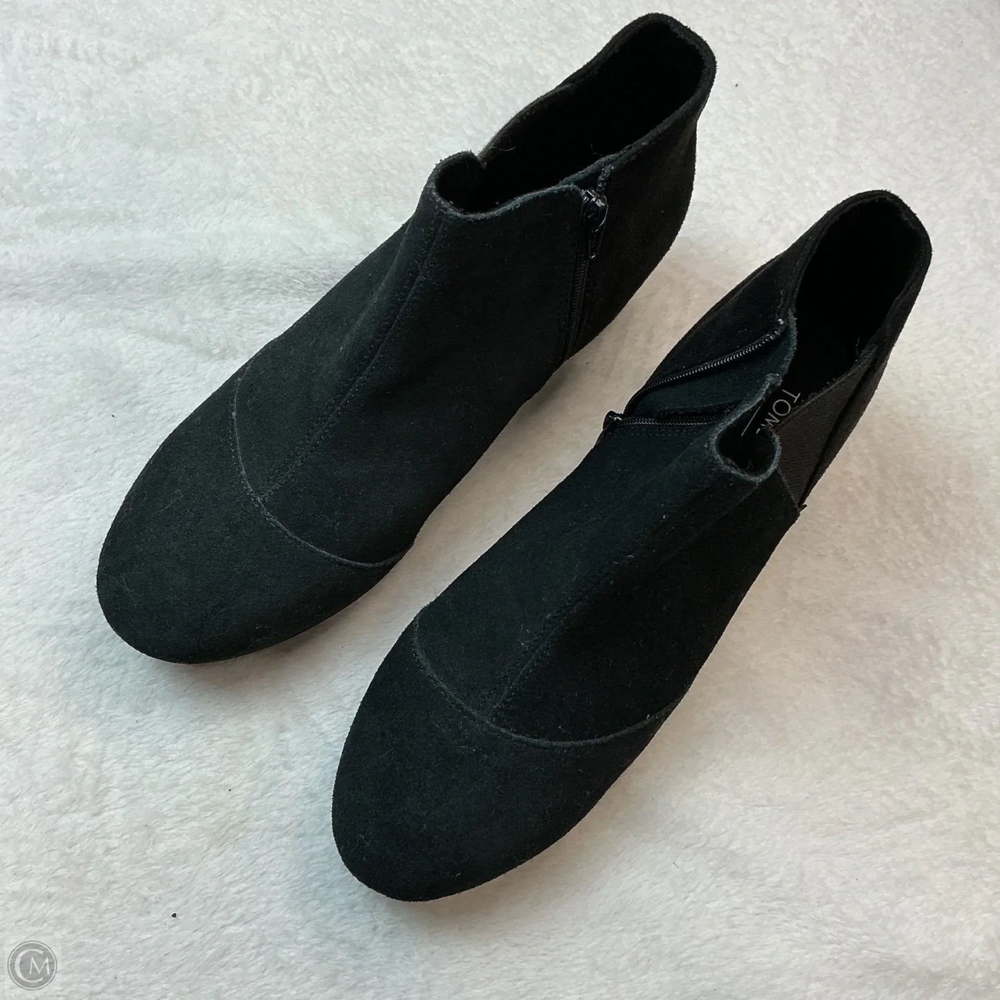 Boots Ankle Flats By Toms In Black, Size: 6