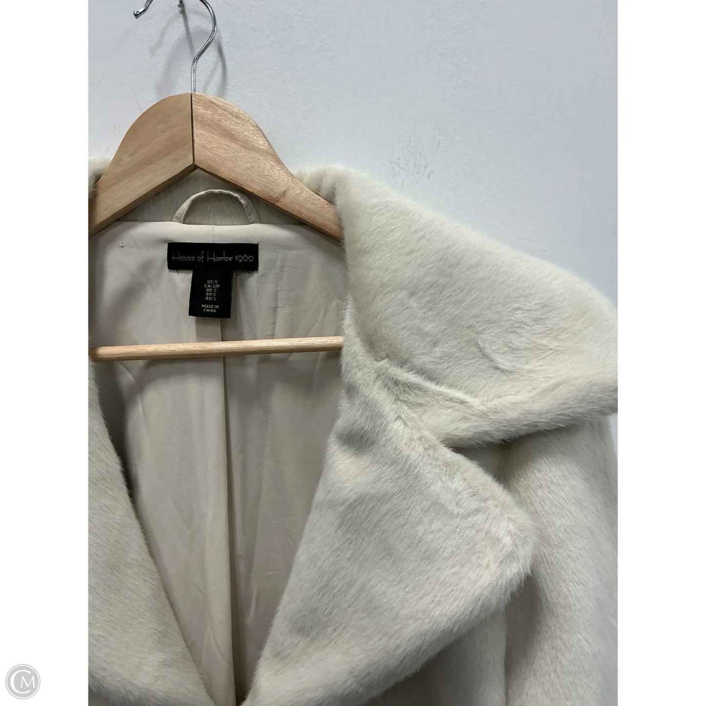 Jacket Faux Fur & Sherpa By House Of Harlow In Cream, Size: S
