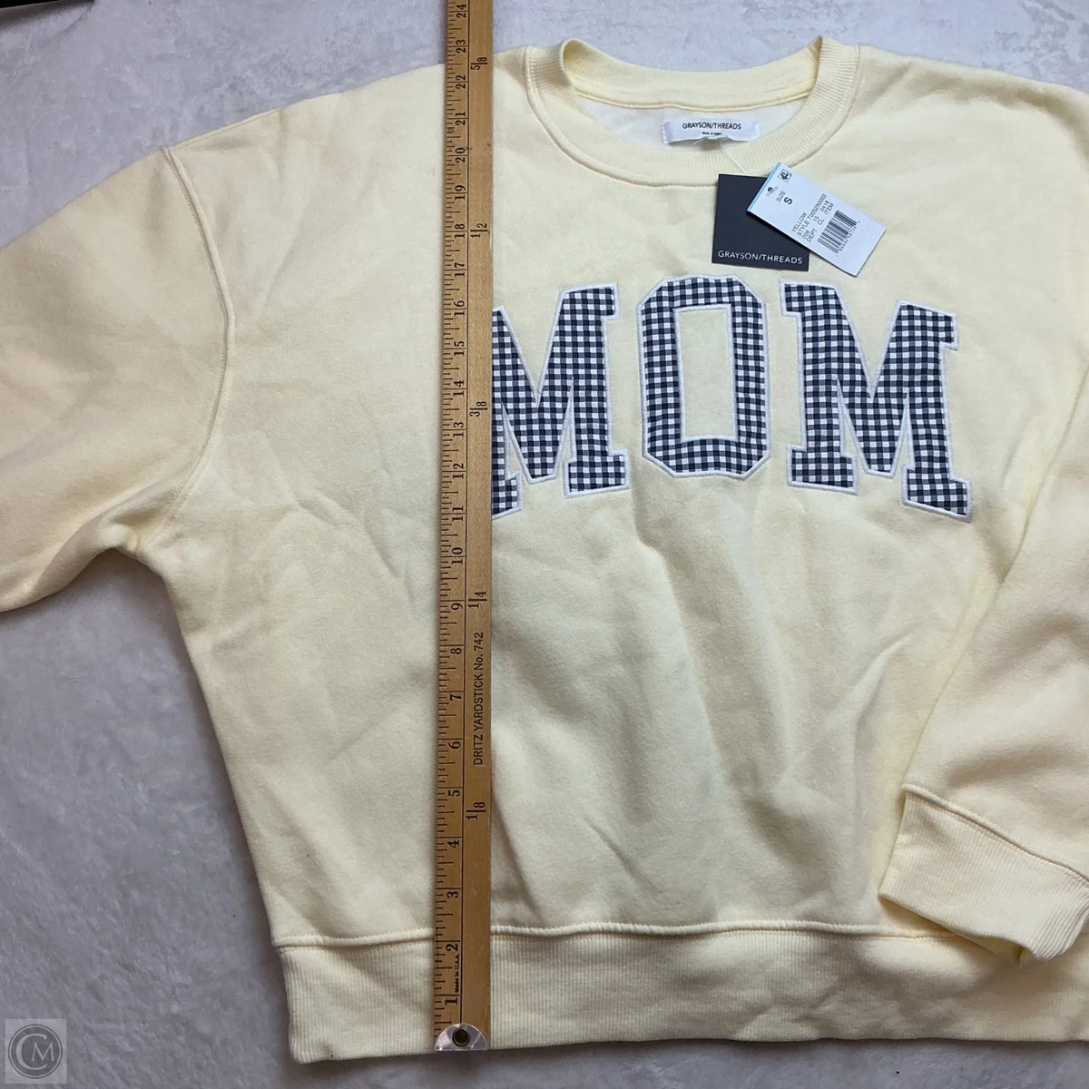 Sweatshirt Crewneck By Grayson Threads In Yellow, Size: S