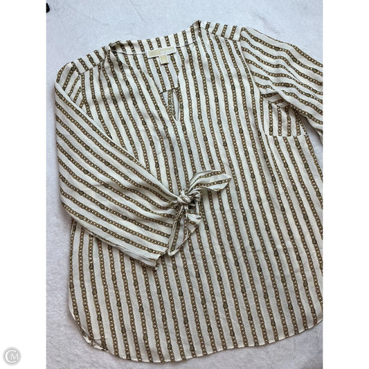 Top Long Sleeve By Michael By Michael Kors In Cream, Size: M