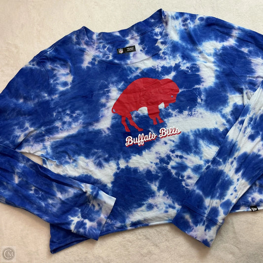 Top Long Sleeve By Nfl In Blue Red & White, Size: M