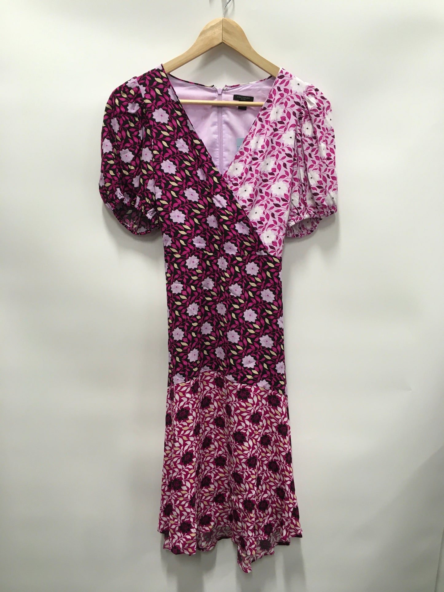 Purple Dress Casual Short Ann Taylor, Size 8petite
